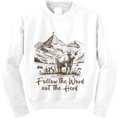 Follow The Word Not The Herd Kids Sweatshirt