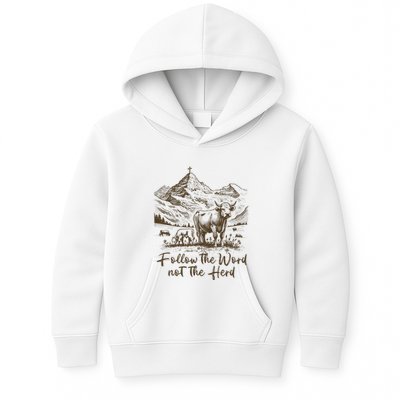 Follow The Word Not The Herd Kids Hoodie