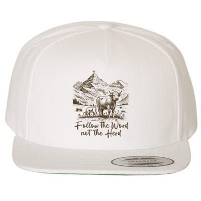Follow The Word Not The Herd Wool Snapback Cap