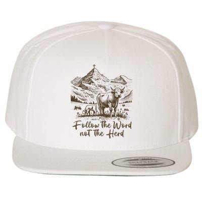 Follow The Word Not The Herd Wool Snapback Cap