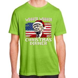 Funny Trump Winner Winner Christmas Dinner Santa Adult ChromaSoft Performance T-Shirt