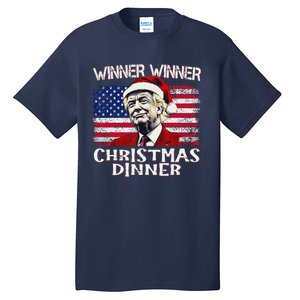 Funny Trump Winner Winner Christmas Dinner Santa Tall T-Shirt