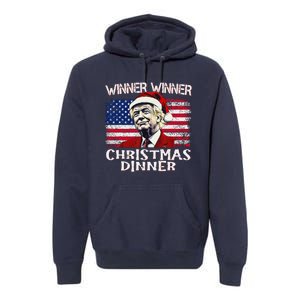 Funny Trump Winner Winner Christmas Dinner Santa Premium Hoodie