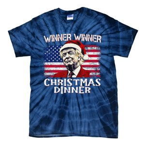 Funny Trump Winner Winner Christmas Dinner Santa Tie-Dye T-Shirt