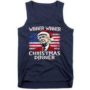 Funny Trump Winner Winner Christmas Dinner Santa Tank Top