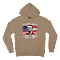 Funny Trump Winner Winner Christmas Dinner Santa Hoodie