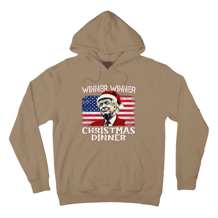 Funny Trump Winner Winner Christmas Dinner Santa Hoodie