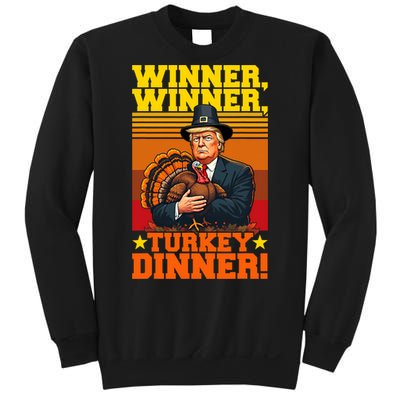 Funny Trump Winner Winner Turkey Dinner Thanksgiving Humor Sweatshirt