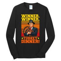 Funny Trump Winner Winner Turkey Dinner Thanksgiving Humor Tall Long Sleeve T-Shirt