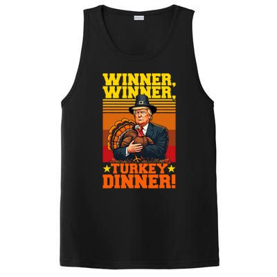 Funny Trump Winner Winner Turkey Dinner Thanksgiving Humor PosiCharge Competitor Tank