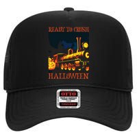 Funny Train Wagon Railroad Halloween Costume High Crown Mesh Back Trucker Hat