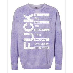 F The World Colorblast Crewneck Sweatshirt