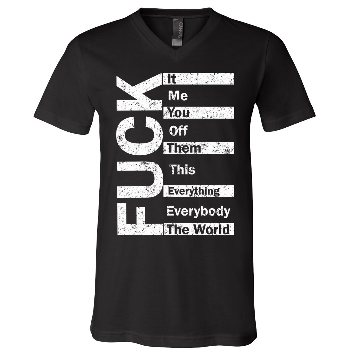 F The World V-Neck T-Shirt