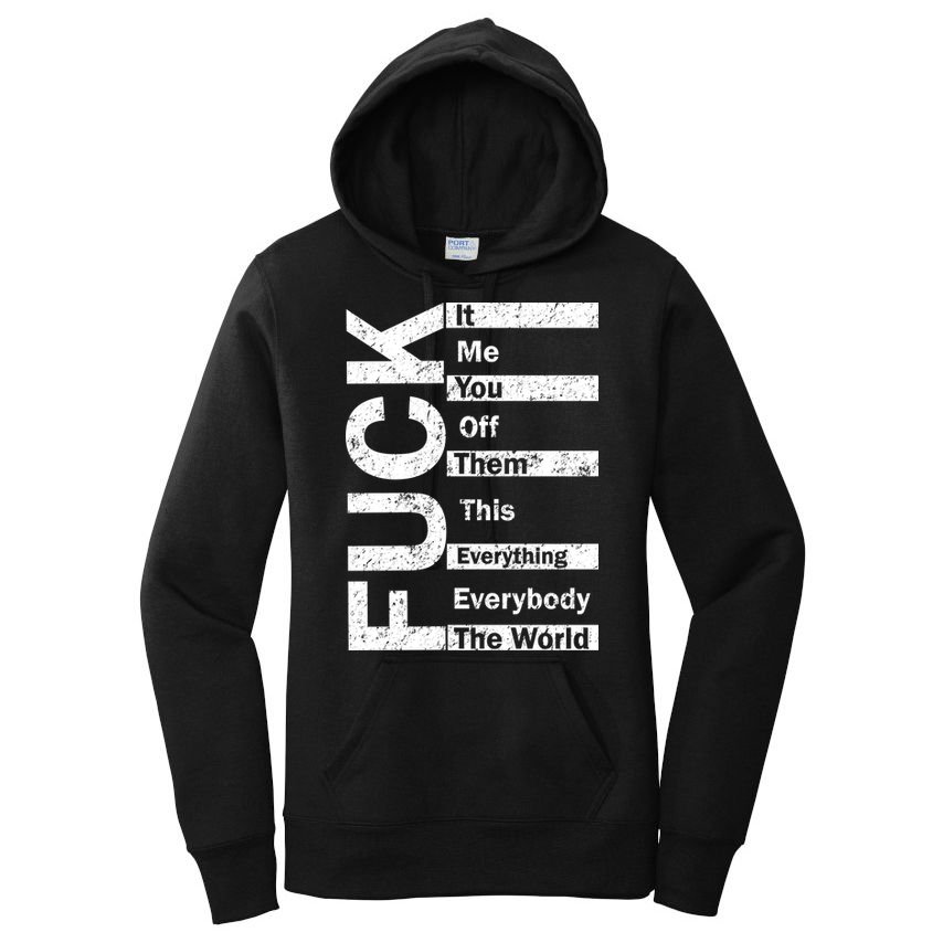 F The World Women's Pullover Hoodie