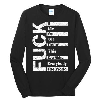 F The World Tall Long Sleeve T-Shirt