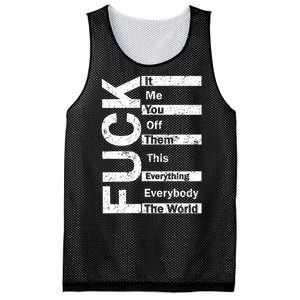 F The World Mesh Reversible Basketball Jersey Tank