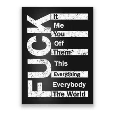 F The World Poster