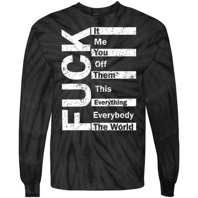 F The World Tie-Dye Long Sleeve Shirt