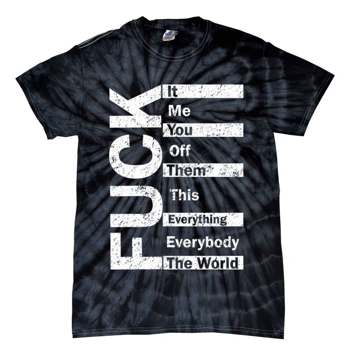 F The World Tie-Dye T-Shirt