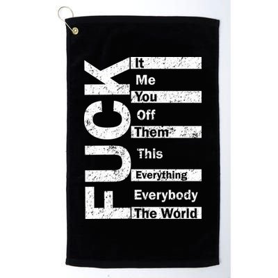 F The World Golf Towel