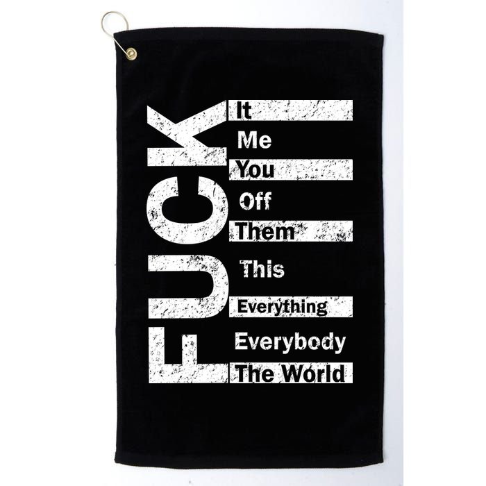 F The World Golf Towel
