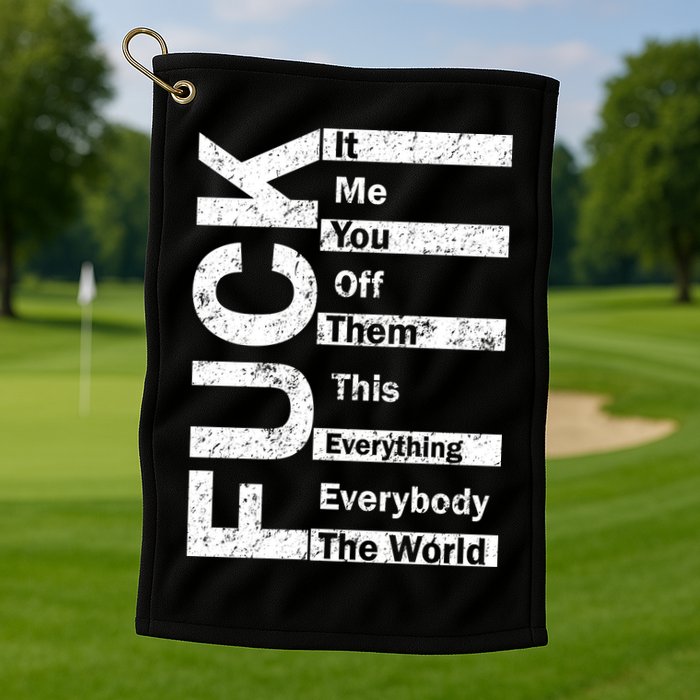 F The World Golf Towel