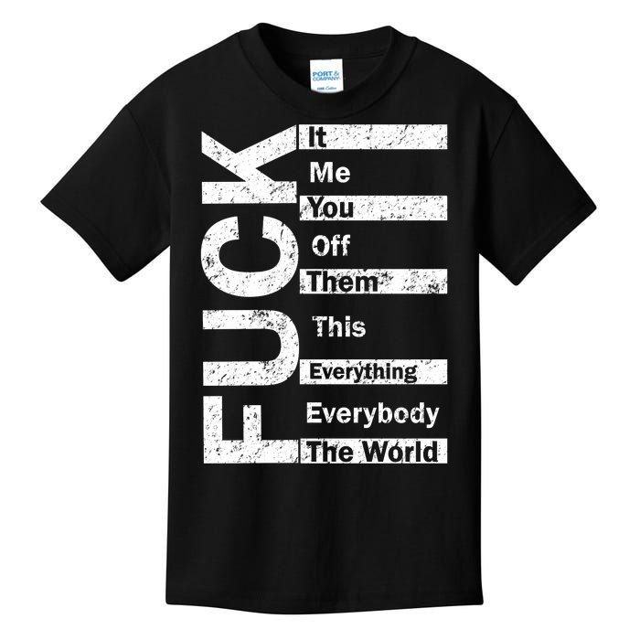 F The World Kids T-Shirt