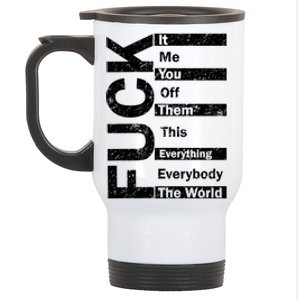 F The World Stainless Steel Travel Mug