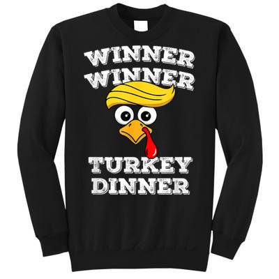 Funny Trump Winner Winner Turkey Dinner Thanksgiving Humor Sweatshirt