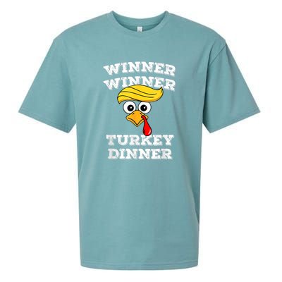 Funny Trump Winner Winner Turkey Dinner Thanksgiving Humor Sueded Cloud Jersey T-Shirt