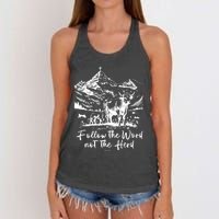 Follow The Word Not The Herd Women's Knotted Racerback Tank