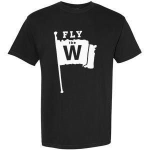 Fly The W Chicago Baseball Winning Flag Garment-Dyed Heavyweight T-Shirt