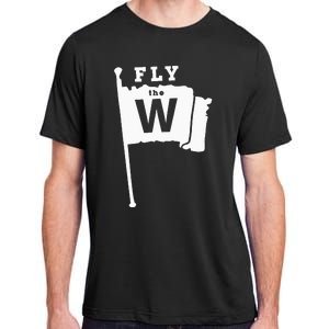 Fly The W Chicago Baseball Winning Flag Adult ChromaSoft Performance T-Shirt