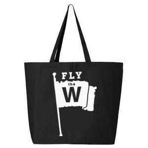 Fly The W Chicago Baseball Winning Flag 25L Jumbo Tote