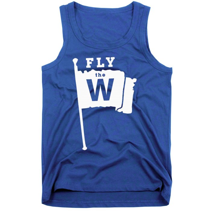 Fly The W Chicago Baseball Winning Flag Tank Top