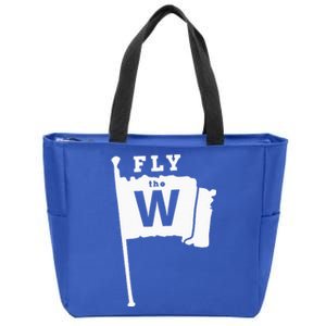 Fly The W Chicago Baseball Winning Flag Zip Tote Bag