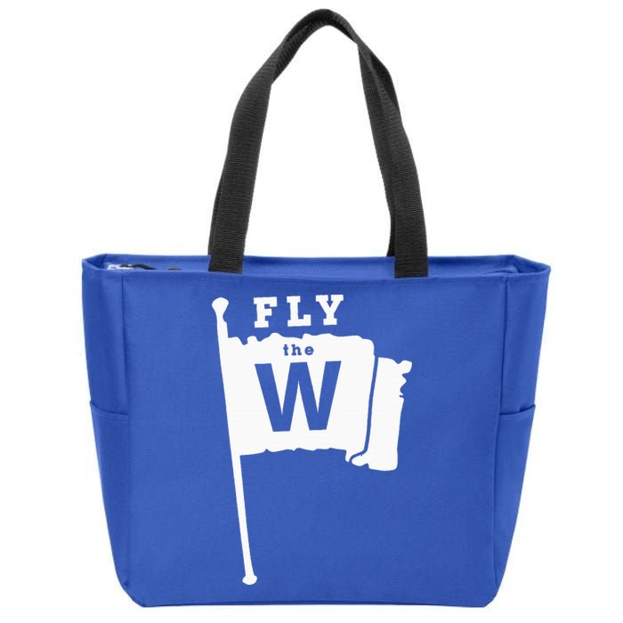 Fly The W Chicago Baseball Winning Flag Zip Tote Bag