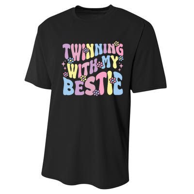 Friends Twinning With My Bestie Spirit Week Girl Performance Sprint T-Shirt