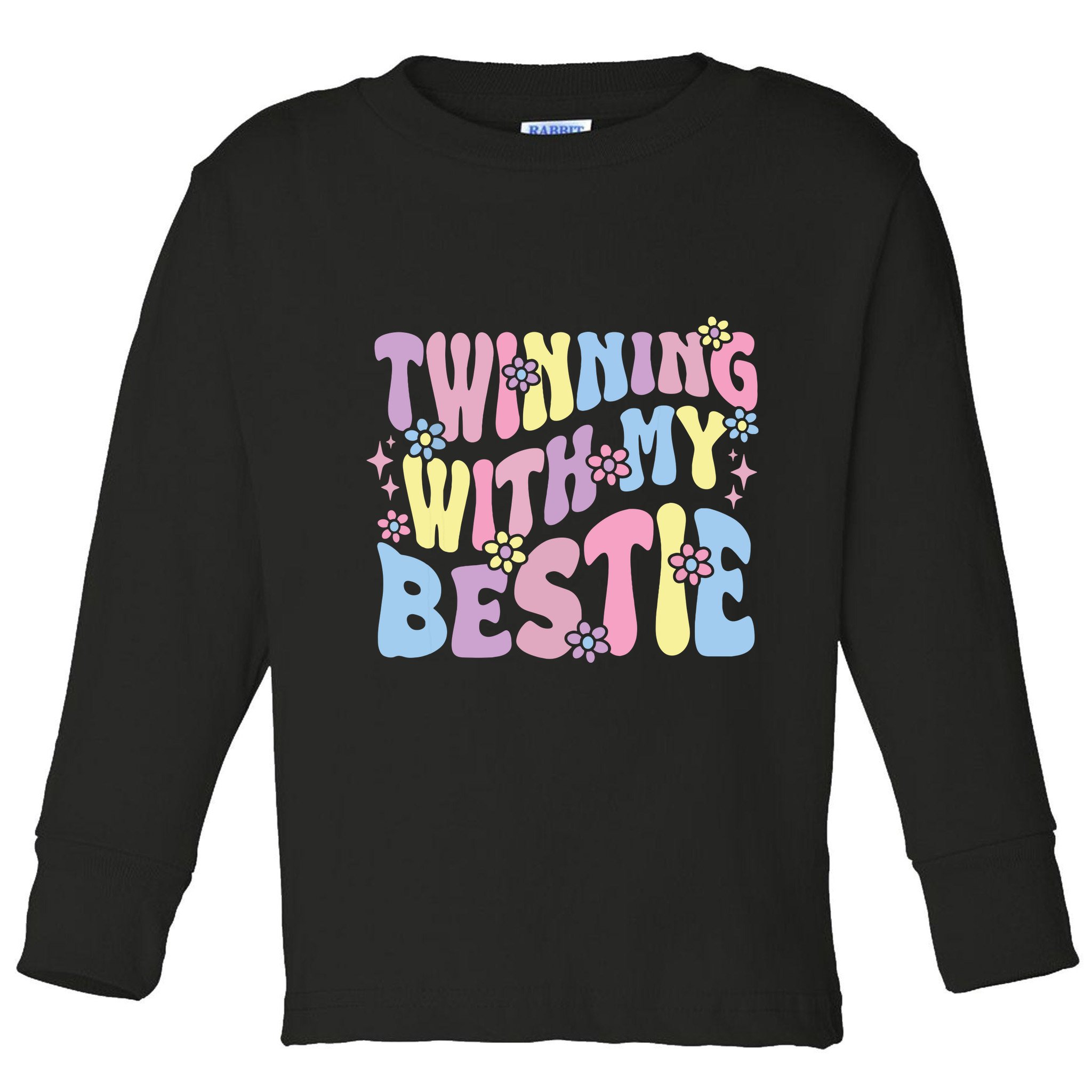 Friends Twinning With My Bestie Spirit Week Girl Toddler Long Sleeve Shirt