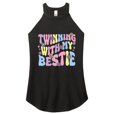 Friends Twinning With My Bestie Spirit Week Girl Women's Perfect Tri Rocker Tank
