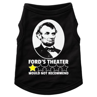 Ford's Theater Would Not Recommend 1Star Abraham Lincoln Doggie Tank