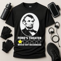 Ford's Theater Would Not Recommend 1Star Abraham Lincoln Cooling Performance Crew T-Shirt