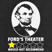 Ford's Theater Would Not Recommend 1Star Abraham Lincoln 11oz C Handle Ceramic Mug