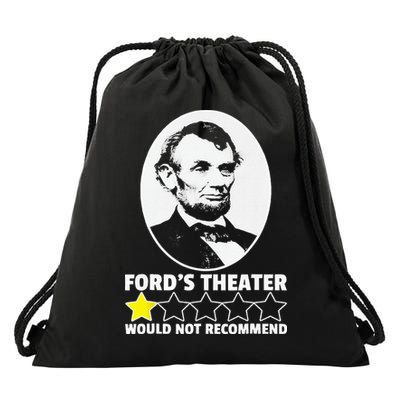 Ford's Theater Would Not Recommend 1Star Abraham Lincoln Drawstring Bag