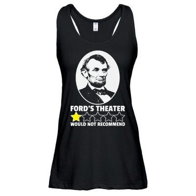 Ford's Theater Would Not Recommend 1Star Abraham Lincoln Ladies Essential Flowy Tank