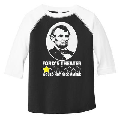 Ford's Theater Would Not Recommend 1Star Abraham Lincoln Toddler Fine Jersey T-Shirt