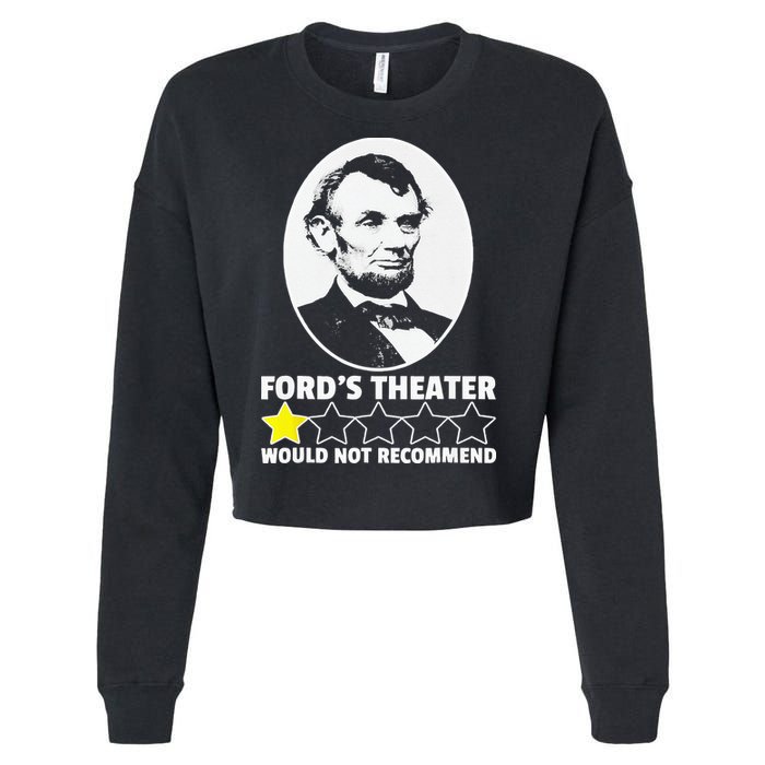 Ford's Theater Would Not Recommend 1Star Abraham Lincoln Cropped Pullover Crew