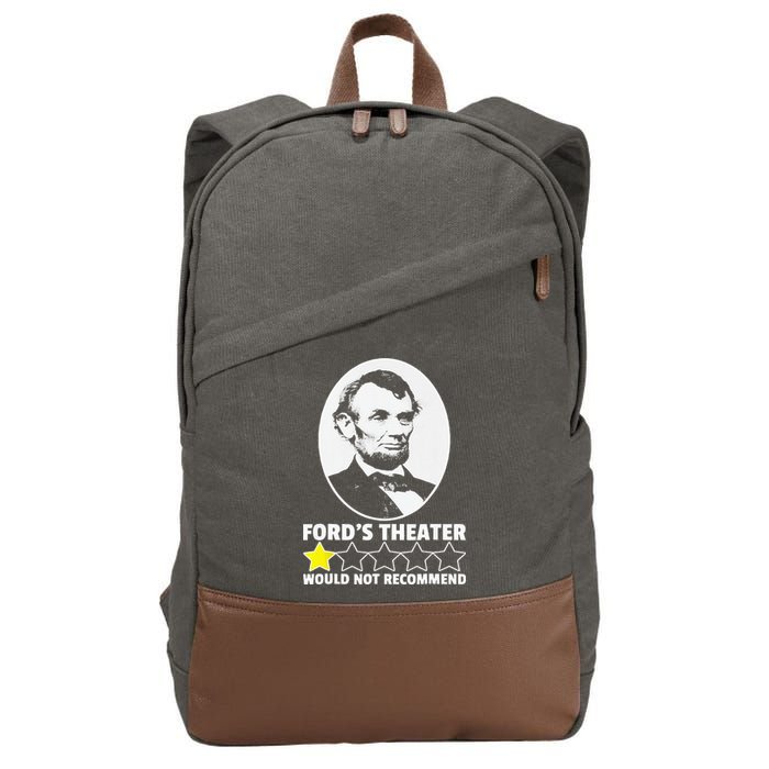 Ford's Theater Would Not Recommend 1Star Abraham Lincoln Cotton Canvas Backpack