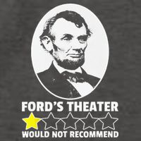 Ford's Theater Would Not Recommend 1Star Abraham Lincoln Vector Backpack