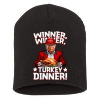 Funny Trump Winner Winner Turkey Dinner Thanksgiving Short Acrylic Beanie